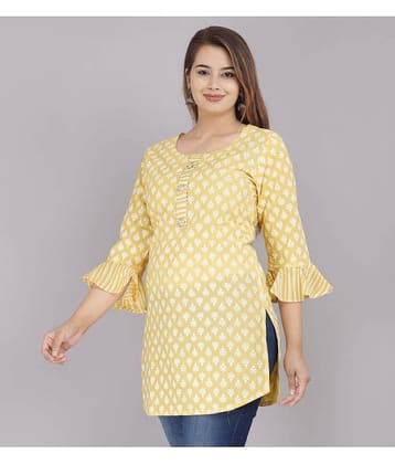 HIGHLIGHT FASHION EXPORT Women's Cotton Tunic ( Yellow )