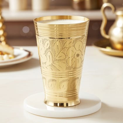 Brass Lassi Glass, 370 ML (BCMAS113 C)