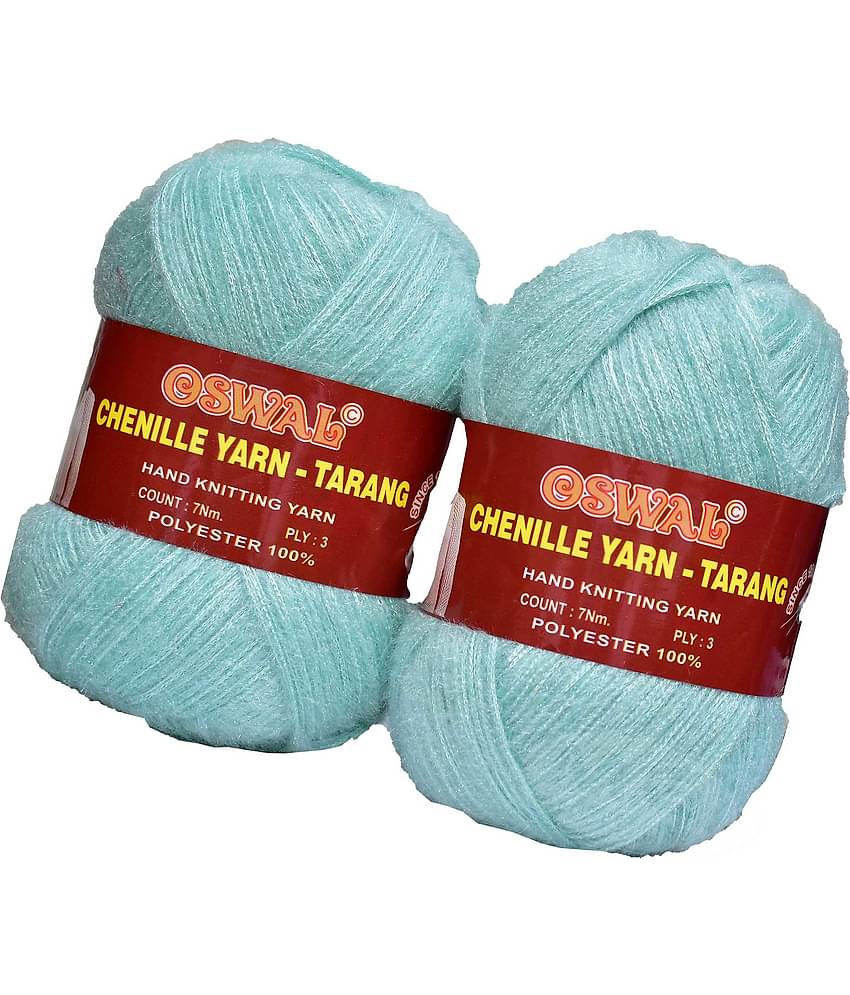 Represents Oswal  3 Ply Knitting  Yarn Wool,  Sea Green 300 gm  Art-HGA