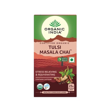 ORGANIC INDIA Tulsi Masala Chai 25 Tea Bags ORGANIC INDIA Tulsi Masala Chai 25 Tea Bags
