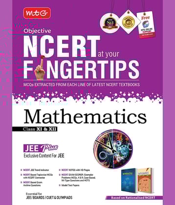 MTG Objective NCERT at your FINGERTIPS Mathematics - NCERT JEE Trend Indicator, Notes with HD Pages, Exam Archive & MCQs | JEE Books (Based on NCERT Latest Pattern For 2025 Exam)