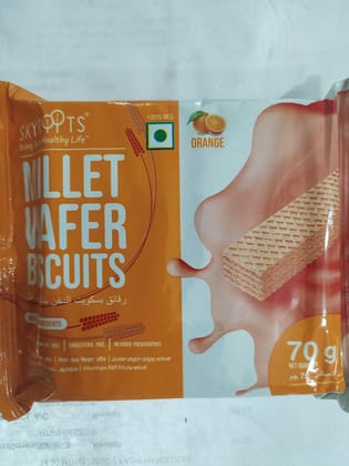 Skyropts Millet Wafer Biscuits Orange 