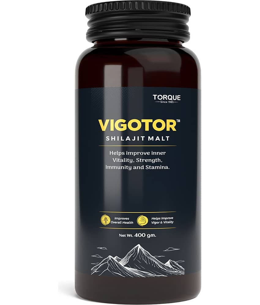 Vigotor Shilajit Malt with Ashwagandha & Safed Musli, Ayurvedic Energy & Stamina Booster, Chocolate Flavour