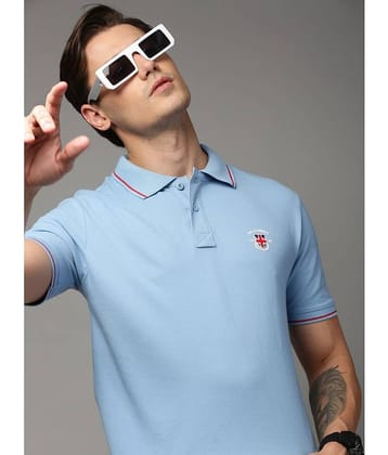 ONN - Teal Blue Cotton Regular Fit Men's Polo T Shirt ( Pack of 1 )