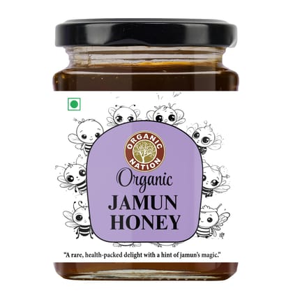 Organic Nation Jamun Honey � Raw, Unprocessed, Natural Sweetener � Sourced from Wildflowers � Immunity Booster � No Added Sugar 325g