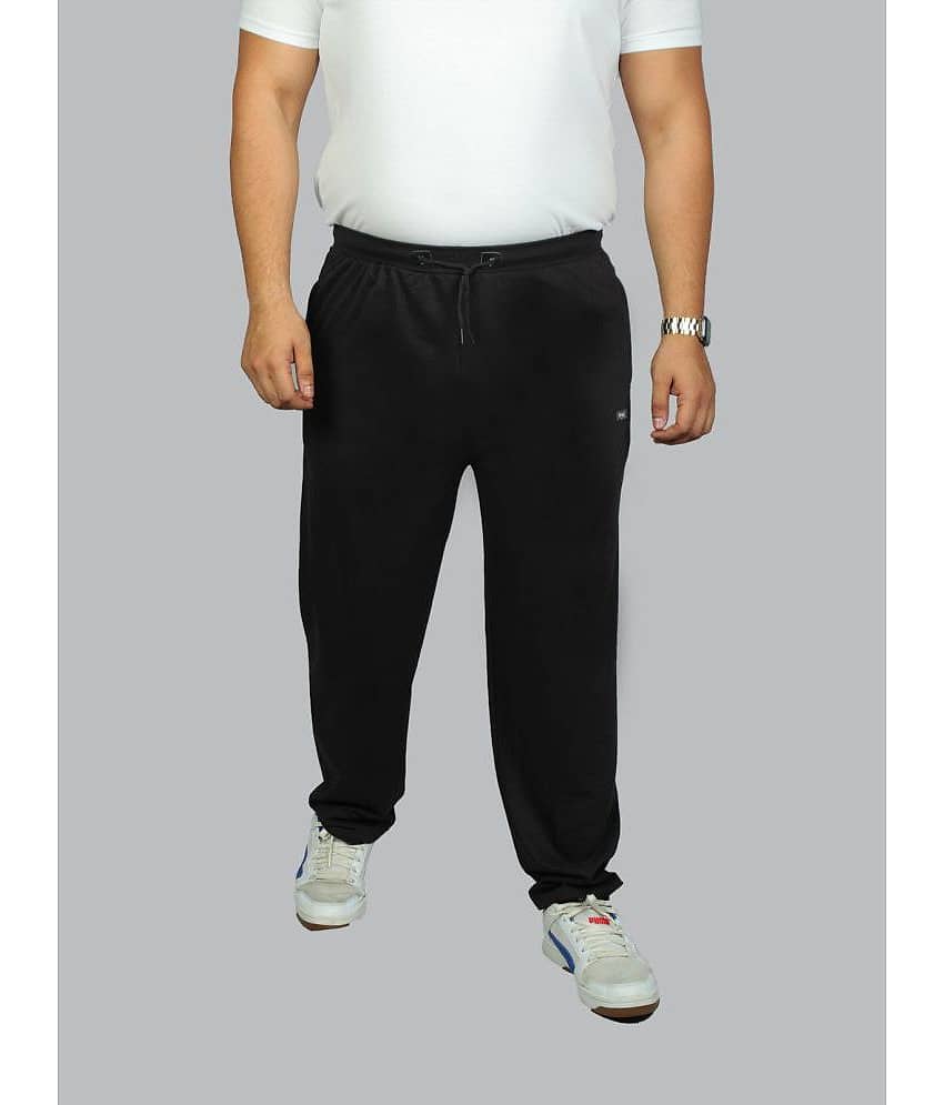 Xmex - Black Cotton Blend Men's Trackpants ( Pack of 1 )