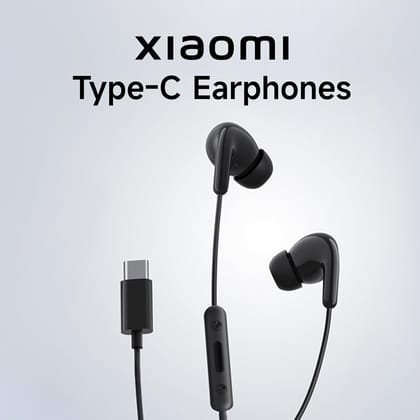 XIAOMI Type-C in-Ear Earphones with 12.4mm Drivers, HD Microphone, and IP54 Dust & Water Resistance