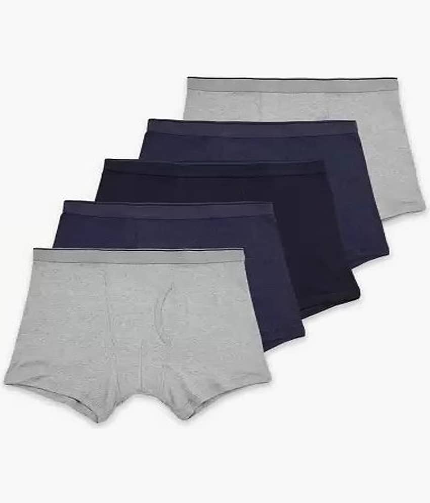 CAVENDRES Pack of 5 Cotton Blend Trunks For Men's ( Multicolor )