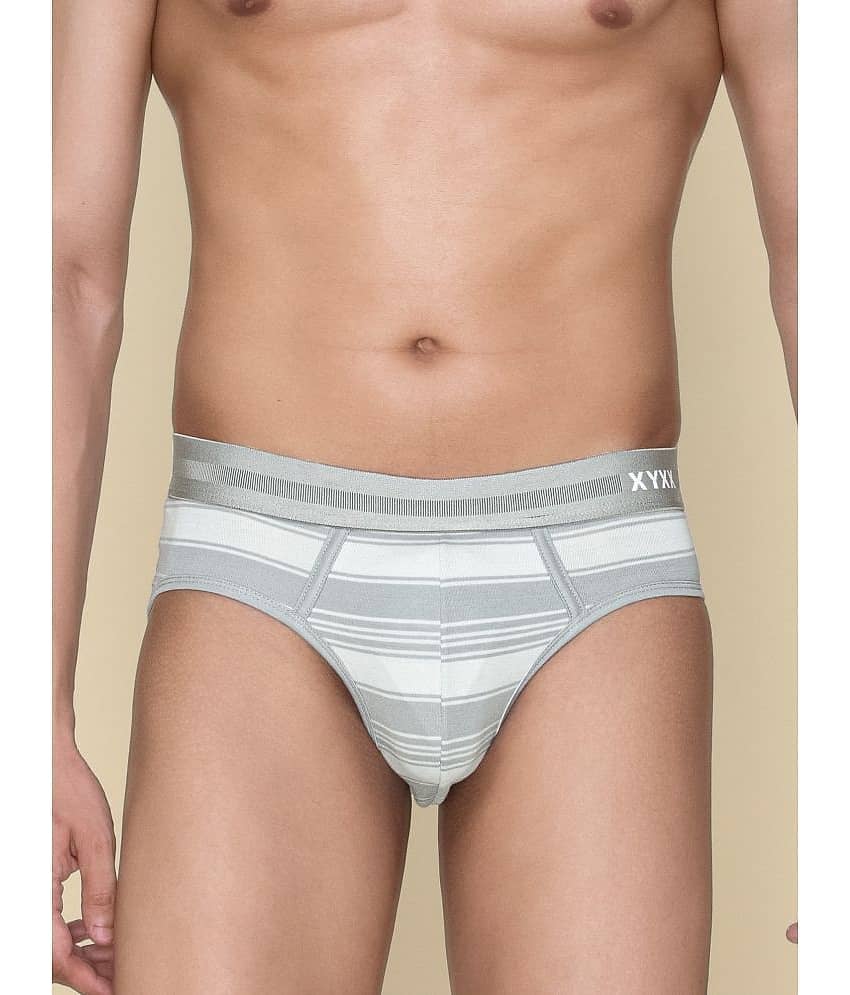 XYXX Pack of 1 Cotton Briefs For Men's ( Multicolor )