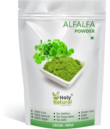 Holy Natural Alfalfa Powder 500gm, Make smoothies and Herbal Meals 500 gm