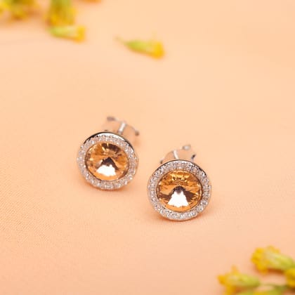 Silver Charm Swarovski Earrings