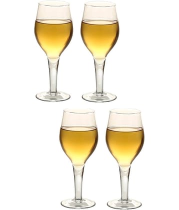 Afast Wine  Glasses Set,  250 ML - (Pack Of 4)