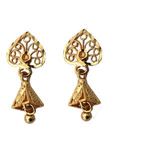 S L GOLD 1 Gram Micro Plated New gold Design Earring