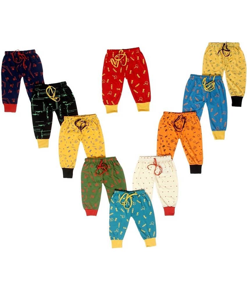 DIAMOND EXPORTER Pack of 10 Boys Cotton Trackpant ( Multi Color )