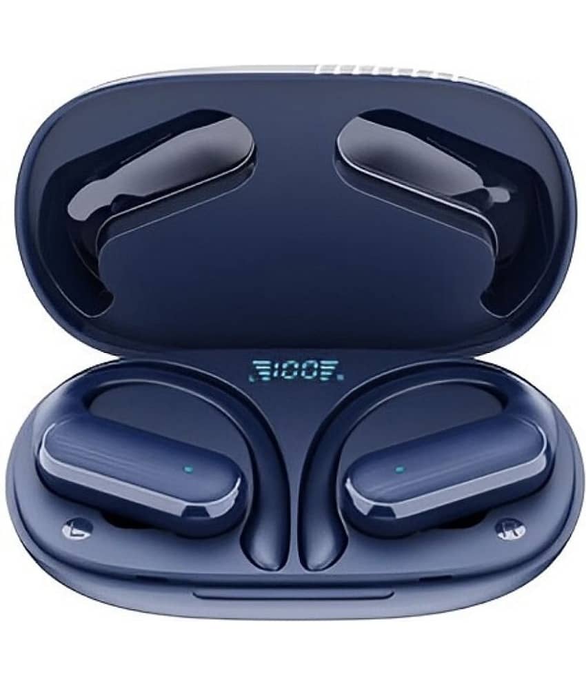 Life Like Bluetooth Earbuds Earhook Earbuds Over Ear TWS Blue