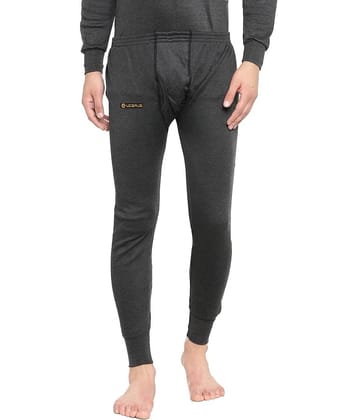Uzarus Pack of 1 Cotton Blend Thermal Bottoms For Men's ( Black )