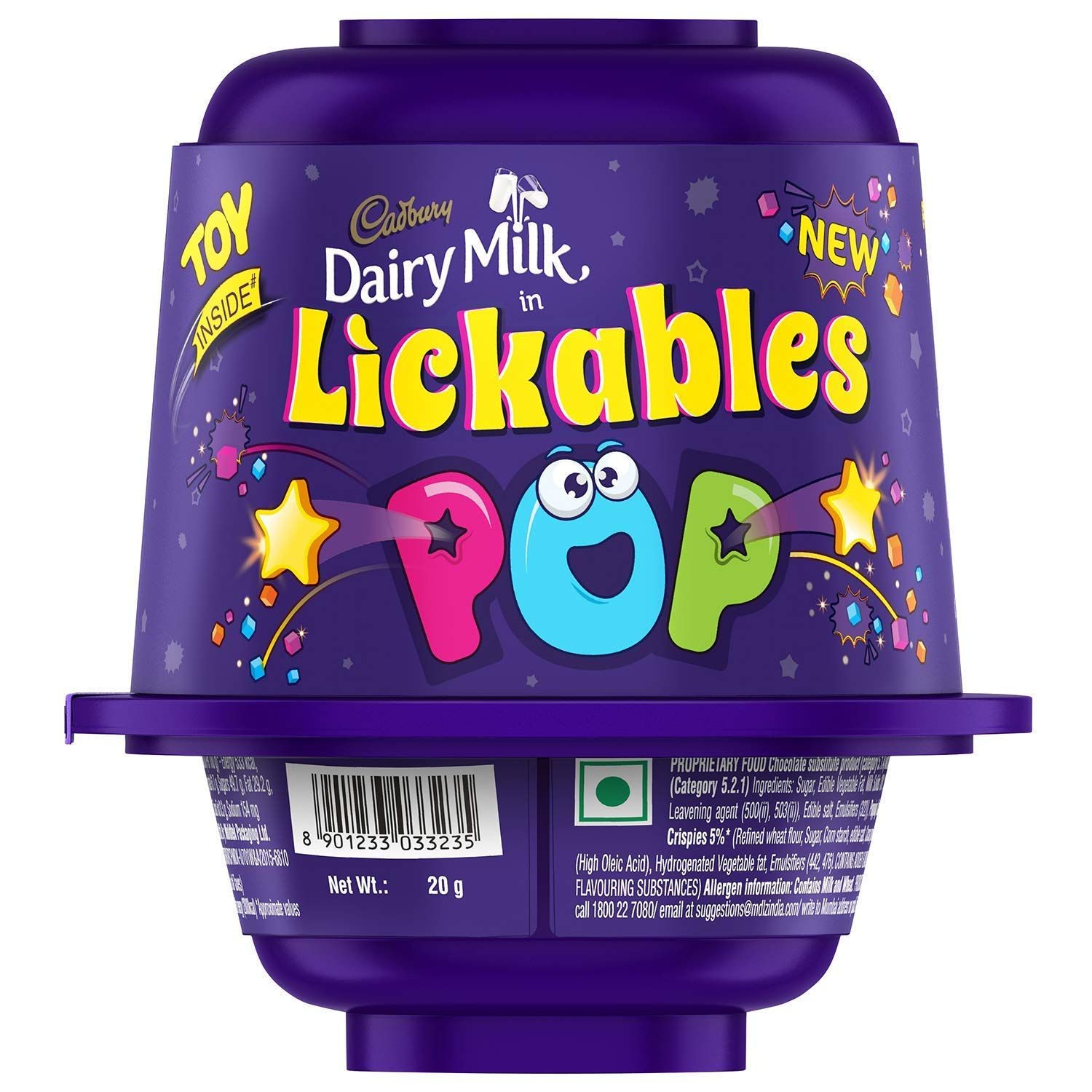 Cadbury Dairy Milk Lickables Chocolate - With Oreo Chunks, 20 G