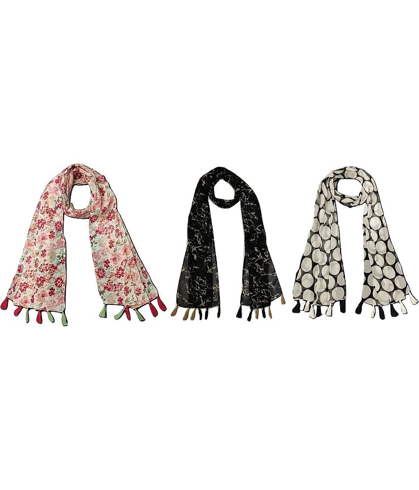 stolevilla Multi Printed Poly Cotton Yarn Stoles