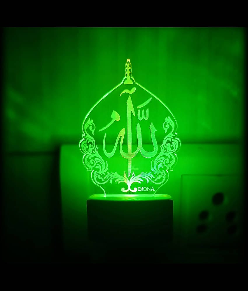 DIONA Night lamp Allah Islam Muslim Allah Written kalma Night Light
