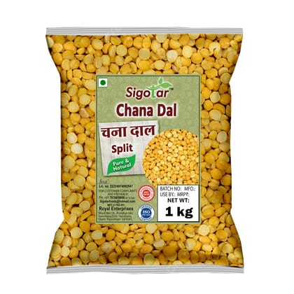 Sigotar Chana Dal, Split Bengal Gram, Rich in Protein & Fiber for Daily Meals & Recipes1 kg