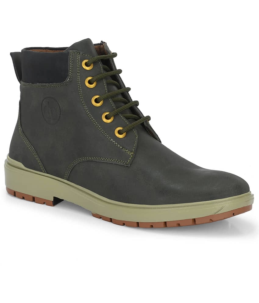 Leeport Olive Men's Casual Boots