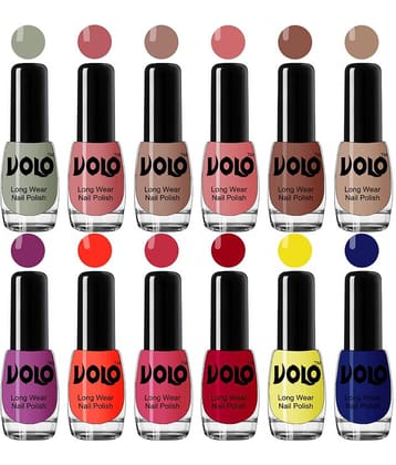 VOLO Best Affordable FullYear Collection Nail Polish Combo 12 Pcs Multi Glossy 60 mL