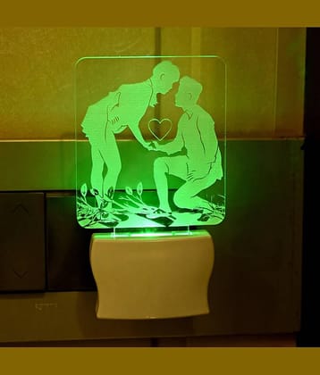 Somil - Multicolor Night Lamp ( Pack of 1 )