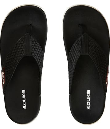 Duke Black Men's Thong Flip Flop