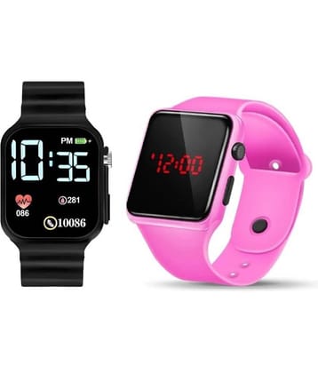 DECLASSE Black Rubber Digital Men's Watch