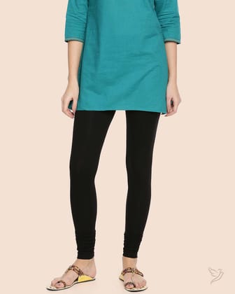 Viscose Churidar Legging - Black Plus-S / Black Plus