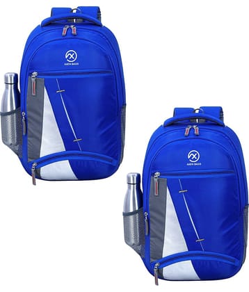 AXEN BAGS 35 Ltrs Polyester Backpack *For Men ( Blue )