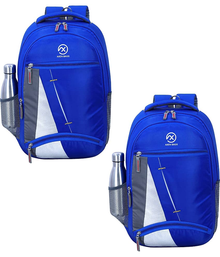 AXEN BAGS 35 Ltrs Polyester Backpack *For Men ( Blue )