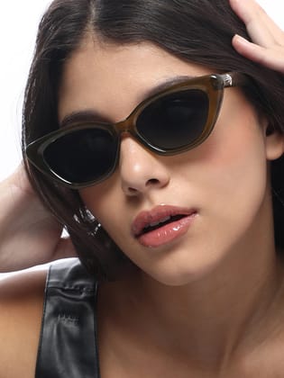 The Celeste Cateye Sunglass - Sacramento Green-Sunglass