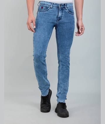HJ 53 - Blue Cotton Blend Slim Fit Men's Jeans ( Pack of 1 )