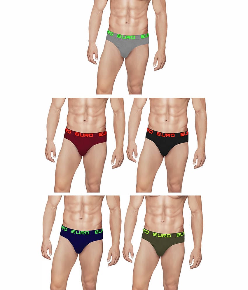 Euro Multi Brief Pack of 5
