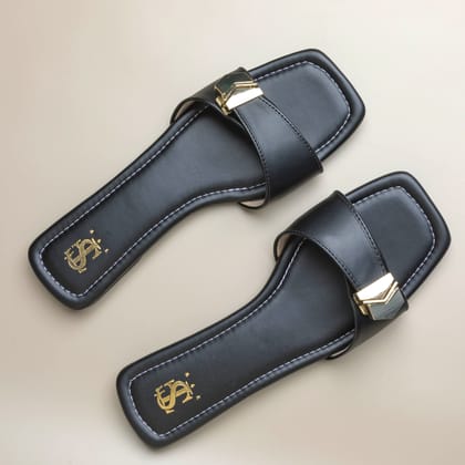 Olivia Black clipped Flats-35