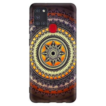 Mandala Acrylic Samsung A21S Premium Embossed Mobile cover