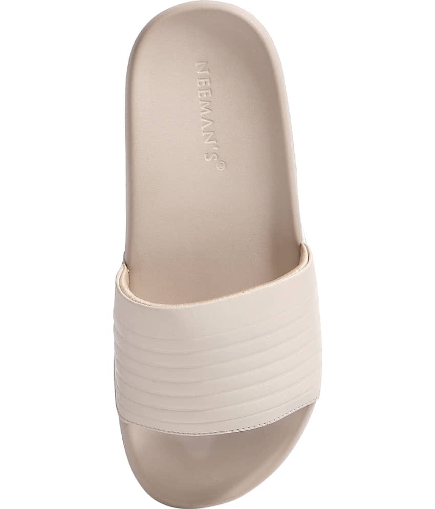Neemans Foot 'Bed' Slides Cream Women's Slide Flip Flop