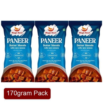 Magic Bowl Paneer Butter Masala (2x45g) & Pav Bhaji Masala (2x40g) Combo - Rich & Creamy Gravy Mixes - Convenient Pack of 4 (Total 170g)