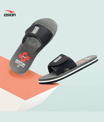 ASIAN AFL-612 Dark Grey Women's Slide Flip Flop