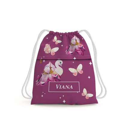 Butterfly Swan Blossom Swim Bag (kids)-Magenta / Toddlers [2-4 Years] / No