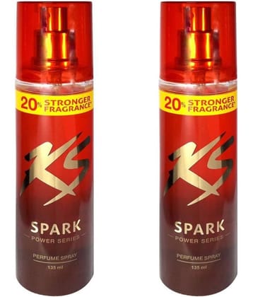 KamaSutra Spark Power Series Body Spray (135 ml each , pack of 2)