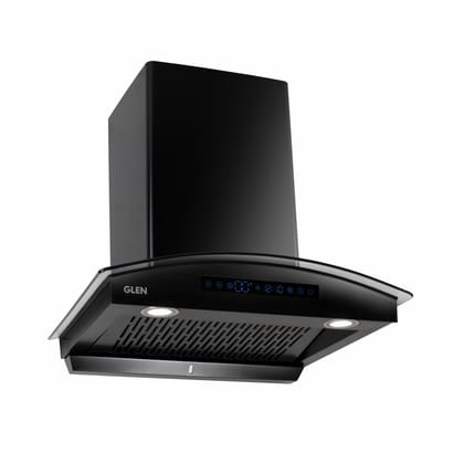 Auto Clean Curved Glass Chimney with Inverter Technology, BLDC Motor 1400 m³/h - 60/76/90cm (6069 BL BLDC AC )
