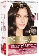 LOREAL PARIS 3 DARK BROWN EXCELLENCE CREME 25 G+25 ML
