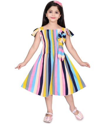 Eva And Ali Pack of 1 Baby Girls Cotton Blend Frock ( Multi )