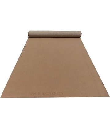 ANABIA CARPET Beige Polypropylene Carpet Plain 3x5 Ft