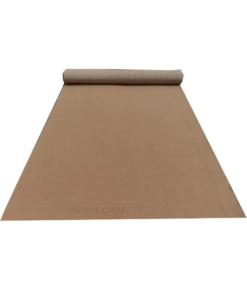 ANABIA CARPET Beige Polypropylene Carpet Plain 3x5 Ft