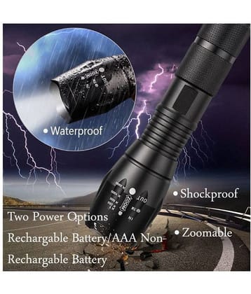 gpsales 5W Flashlight Torch 18650 Lithium Batery - Pack of 1