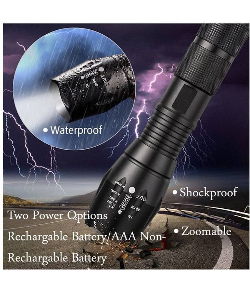 gpsales 5W Flashlight Torch 18650 Lithium Batery - Pack of 1