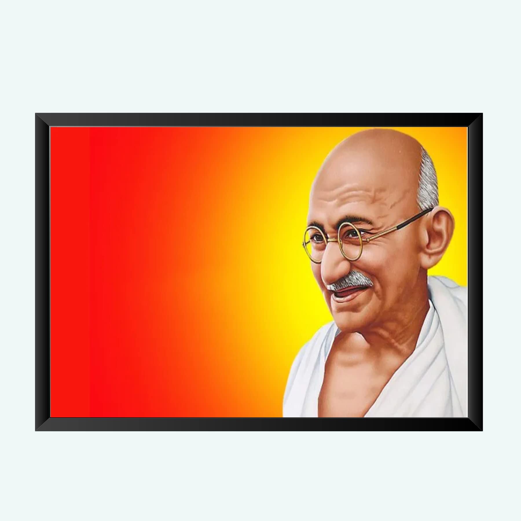 NOKKES Gandhi ji Wall Photo Frame For And Wall Decoration Wall Photo Frame Size 8X12 Inch_8